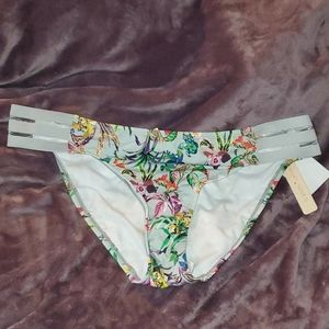 Gibson Latimer floral bikini bottom M nwt